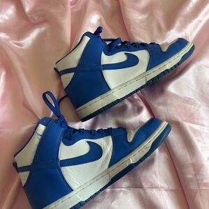 Blue High Top Nike Dunks